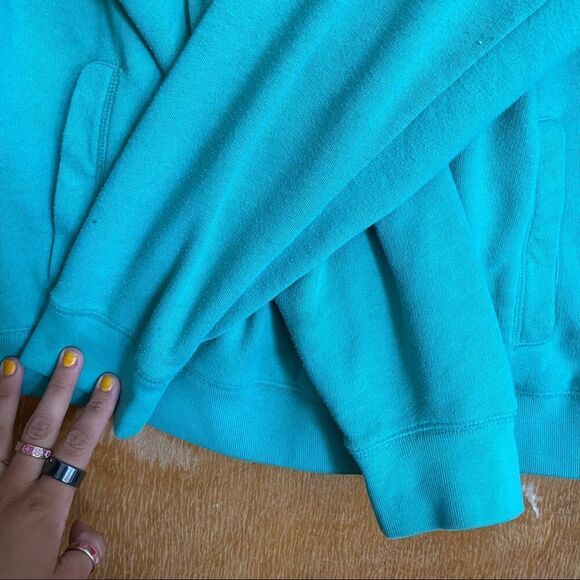 PINK Victoria’s Secret Teal Green Quarter Zip - Picture 5 of 9